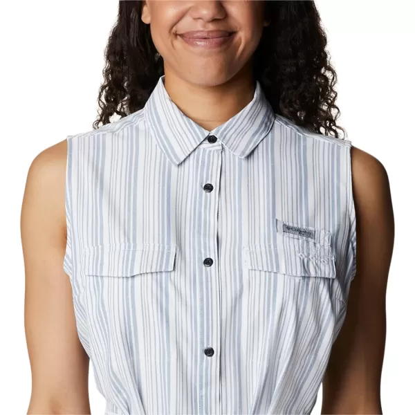 imageColumbia Womens Sun Drifter Woven Dress IiCarbon Vertical Stripe
