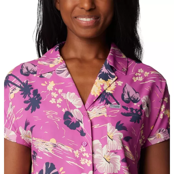 imageColumbia Womens Sun Drifter Woven Short SleeveBright Lavender Seascaper