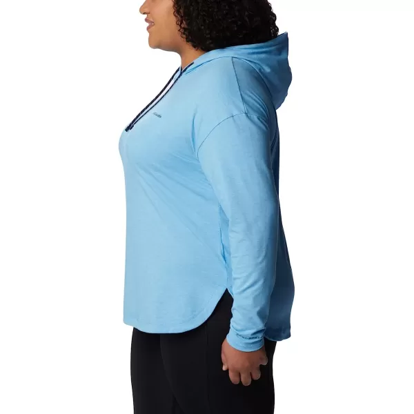 imageColumbia Womens Sun Trek Hooded PulloverVista Blue Heather