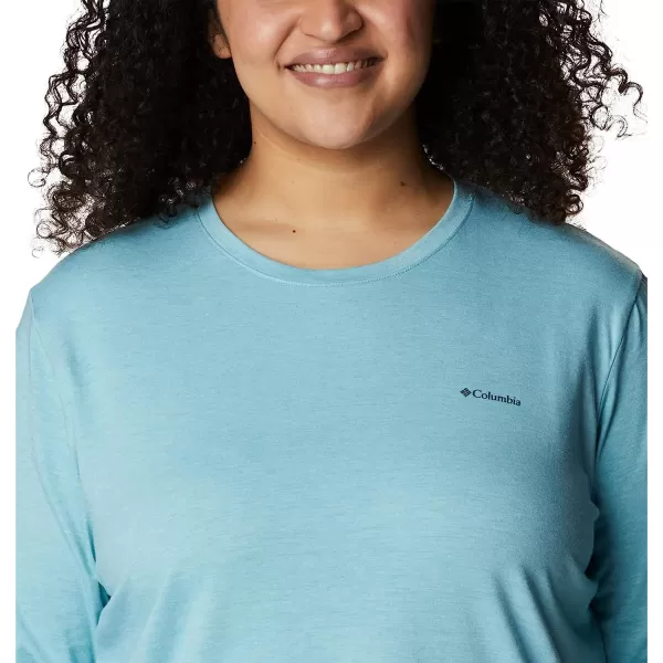 imageColumbia Womens Sun Trek Ls TeeSea Wave Heather