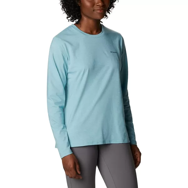 imageColumbia Womens Sun Trek Ls TeeSea Wave Heather