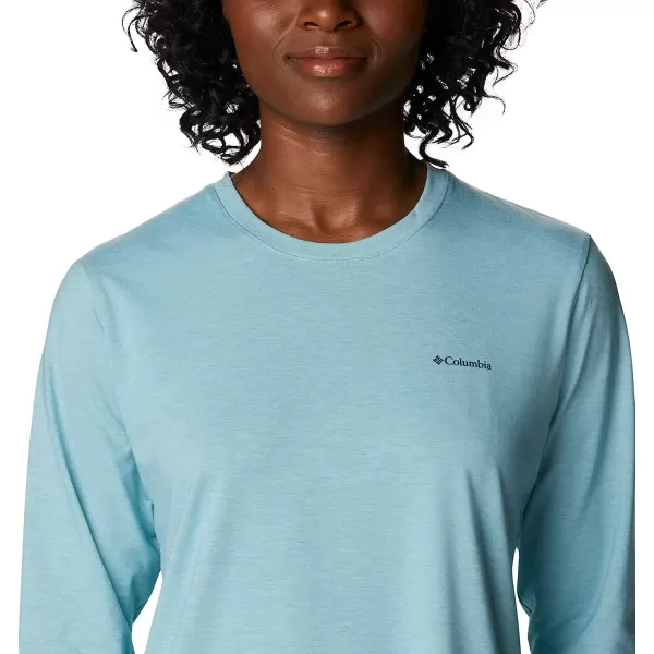 imageColumbia Womens Sun Trek Ls TeeSea Wave Heather