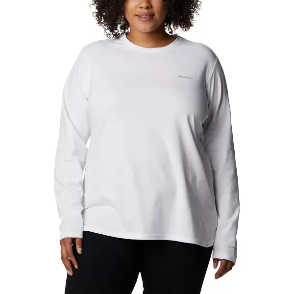 imageColumbia Womens Sun Trek Ls TeeWhite