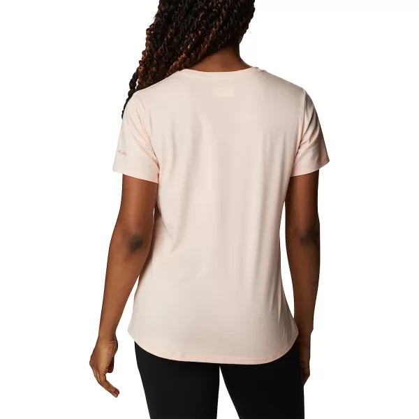 imageColumbia Womens Sun Trek Short Sleeve Graphic TeePeach Blossom HeatherCsc Gradient