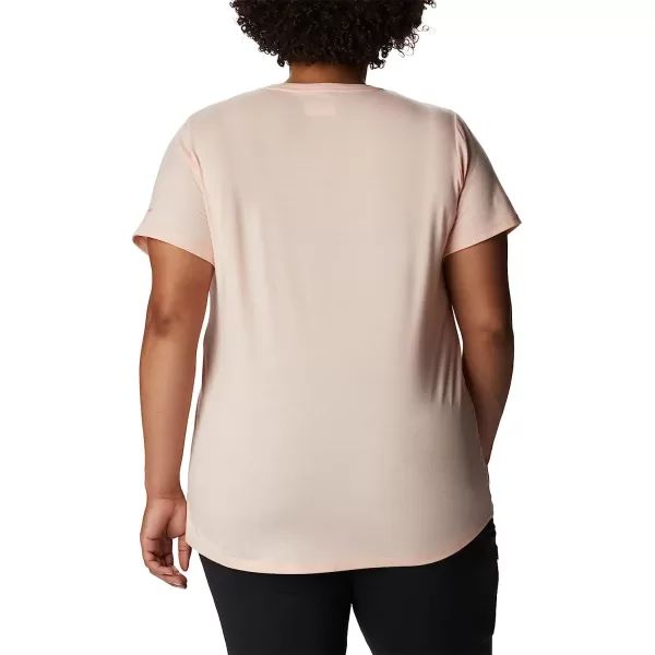 imageColumbia Womens Sun Trek Short Sleeve Graphic TeePeach Blossom HeatherCsc Gradient