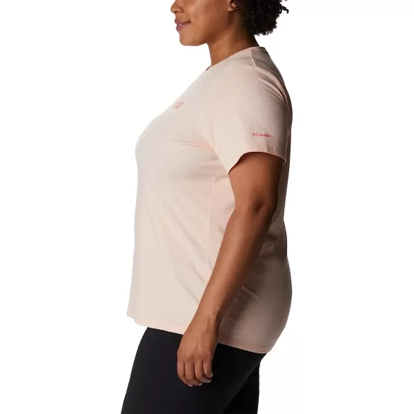 imageColumbia Womens Sun Trek Short Sleeve Graphic TeePeach Blossom HeatherCsc Gradient