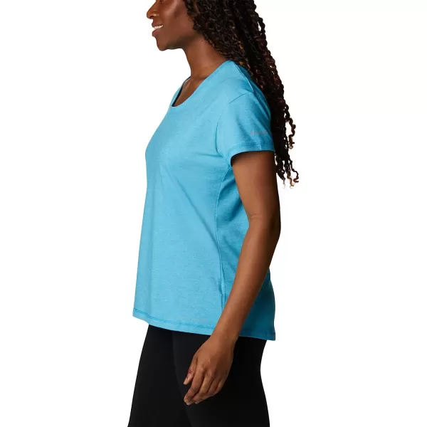imageColumbia Womens Sun Trek Short Sleeve TeeBlue Chill Heather