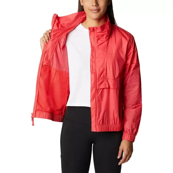 imageColumbia Womens Sunny City WindbreakerRed Hibiscus