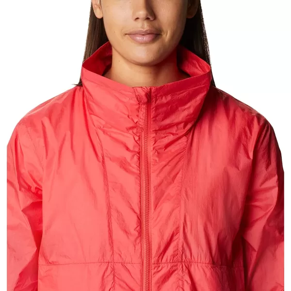 imageColumbia Womens Sunny City WindbreakerRed Hibiscus