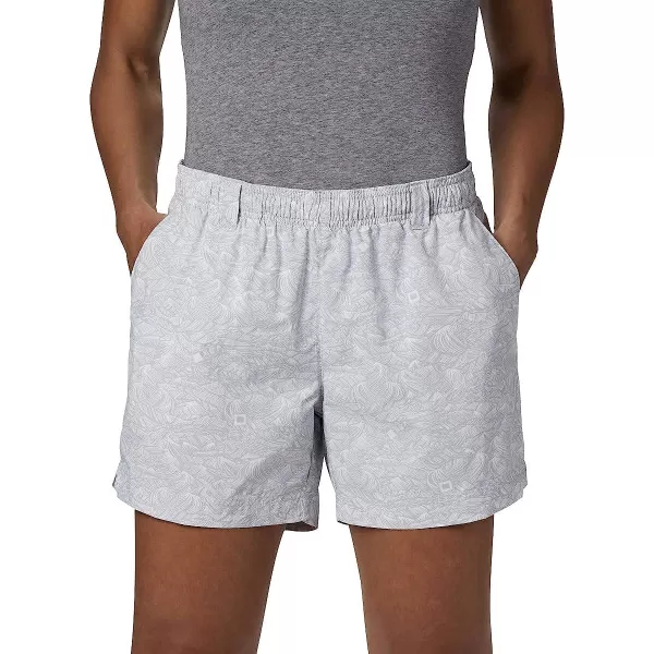 imageColumbia Womens Super Backcast Water ShortCirrus Grey Buoy Waves Print