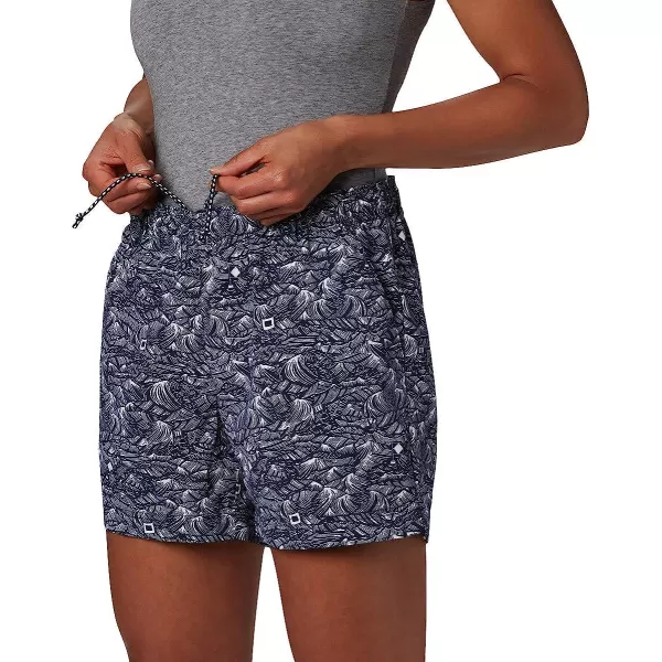 imageColumbia Womens Super Backcast Water ShortCollegiate Navy Buoy Waves Print