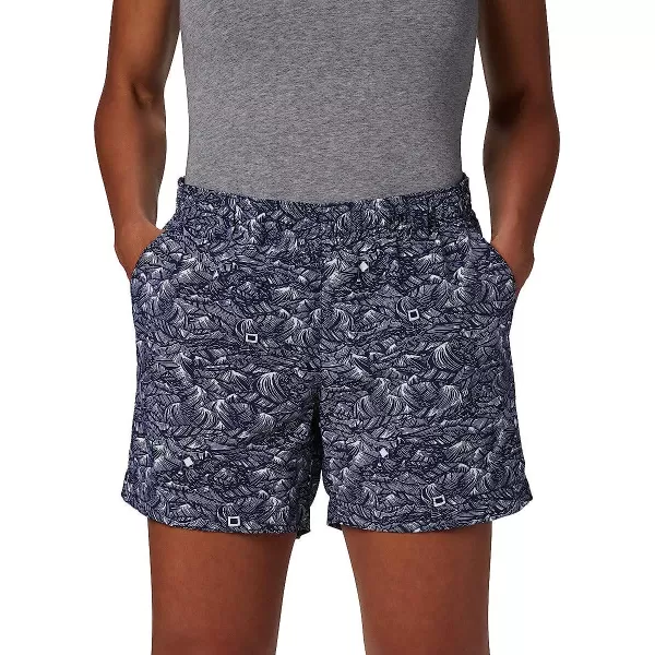 imageColumbia Womens Super Backcast Water ShortCollegiate Navy Buoy Waves Print