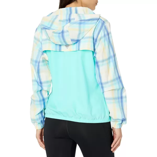 imageColumbia Womens Super Tamiami HoodieGulf StreamCocoa Butter Sea Blur Check