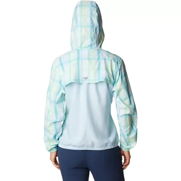 imageColumbia Womens Super Tamiami HoodieSpring BlueKey West Sea Blur Check