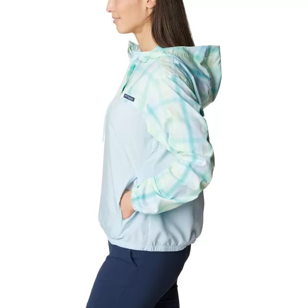imageColumbia Womens Super Tamiami HoodieSpring BlueKey West Sea Blur Check