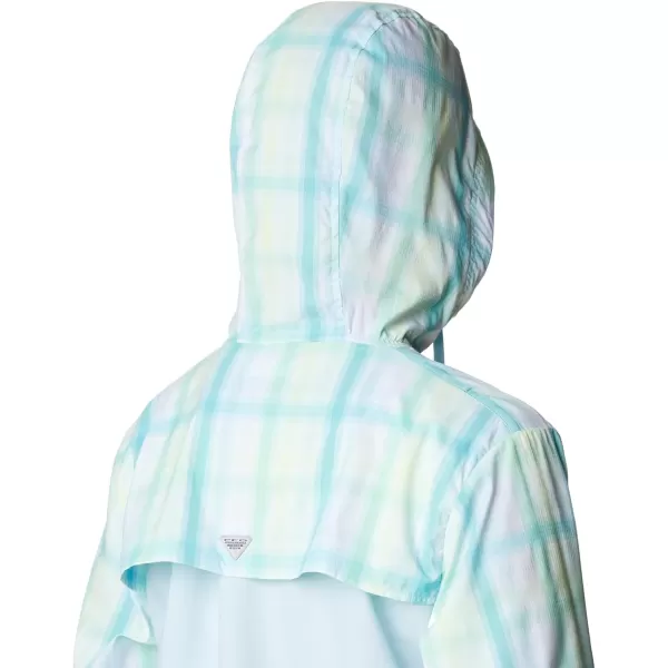 imageColumbia Womens Super Tamiami HoodieSpring BlueKey West Sea Blur Check