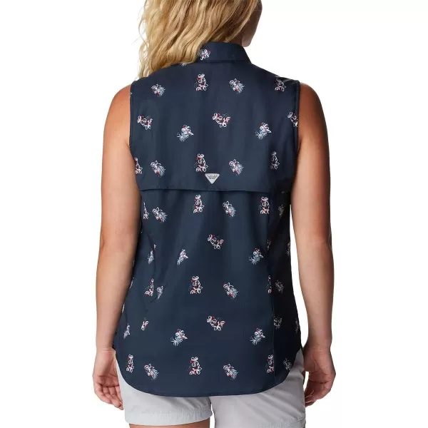 imageColumbia Womens Super Tamiami Sleeveless ShirtCollegiate Navy Bouquet Foray