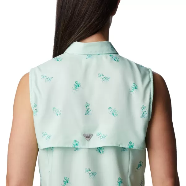 imageColumbia Womens Super Tamiami Sleeveless ShirtGullfoss Green Bouquet Foray
