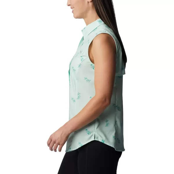 imageColumbia Womens Super Tamiami Sleeveless ShirtGullfoss Green Bouquet Foray