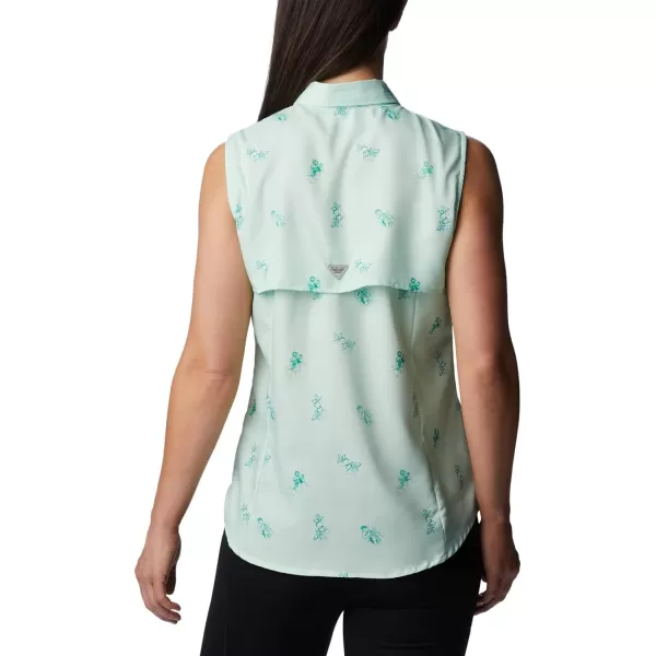 imageColumbia Womens Super Tamiami Sleeveless ShirtGullfoss Green Bouquet Foray