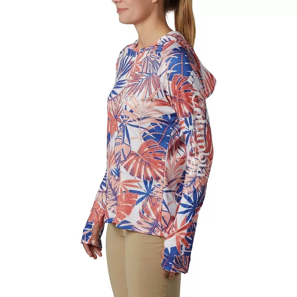 imageColumbia Womens Super Tidal Tee HoodieLychee Tropical Print