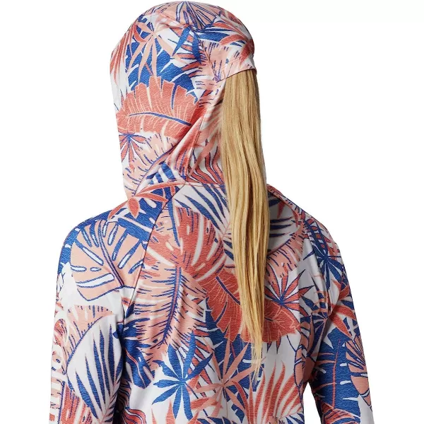 imageColumbia Womens Super Tidal Tee HoodieLychee Tropical Print