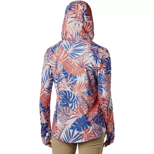imageColumbia Womens Super Tidal Tee HoodieLychee Tropical Print