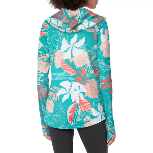 imageColumbia Womens Super Tidal Tee HoodieOcean Teal Tropamix Fish