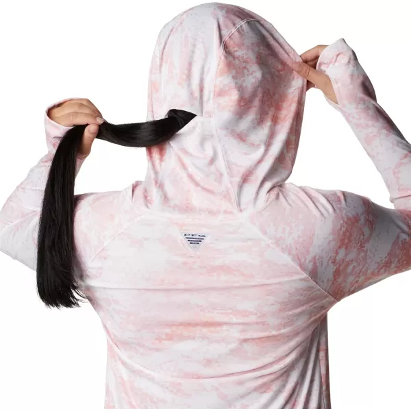 imageColumbia Womens Super Tidal Tee HoodieTiki Pink Pfg Camo Print