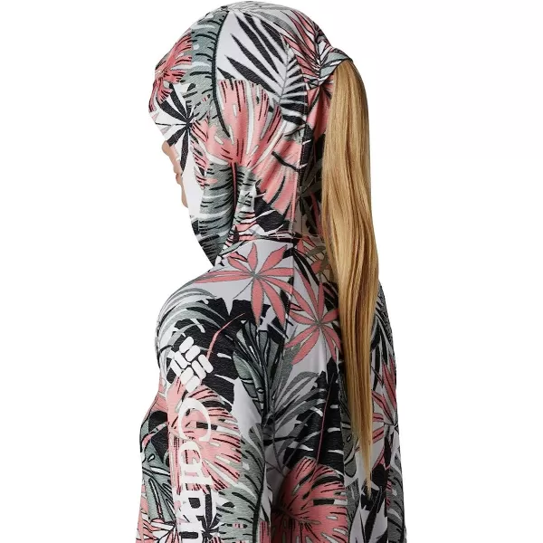 imageColumbia Womens Super Tidal Tee HoodieTiki Pink Tropical Print
