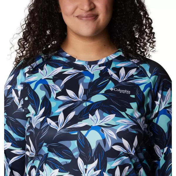 imageColumbia Womens Super Tidal Tee Long SleeveAtoll Hidden Paradise