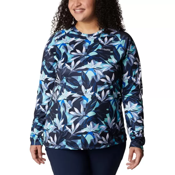 imageColumbia Womens Super Tidal Tee Long SleeveAtoll Hidden Paradise
