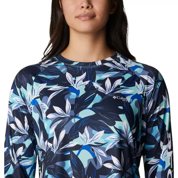 imageColumbia Womens Super Tidal Tee Long SleeveAtoll Hidden Paradise