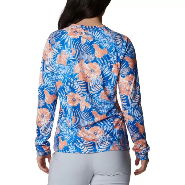 imageColumbia Womens Super Tidal Tee Long SleeveHarbor Blue Batik Floral Print