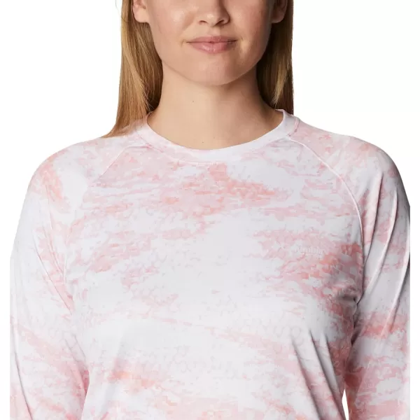 imageColumbia Womens Super Tidal Tee Long SleeveTiki Pink Pfg Camo Print