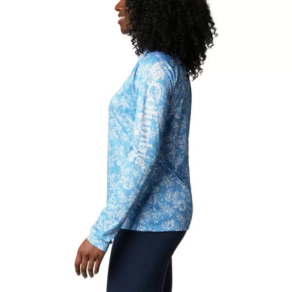 imageColumbia Womens Super Tidal Tee Long SleeveYacht Archive Palms Print