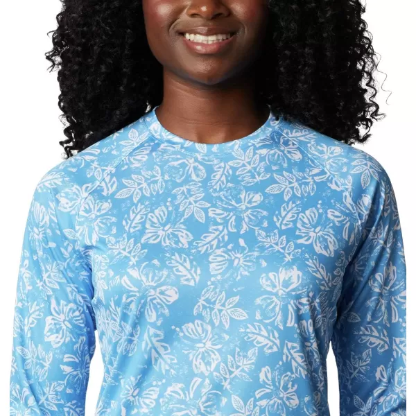 imageColumbia Womens Super Tidal Tee Long SleeveYacht Archive Palms Print