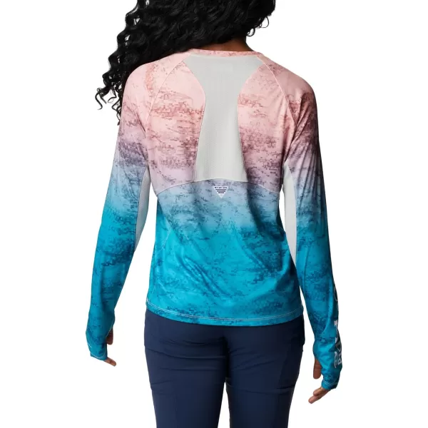 imageColumbia Womens Super Tidal Tee Vent Long SleeveLight Coral Camo Gradient
