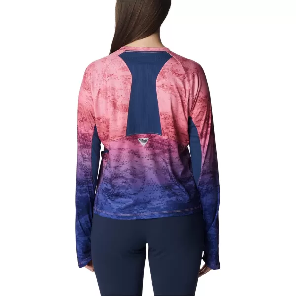 imageColumbia Womens Super Tidal Tee Vent Long SleevePink Pop Camo Gradient