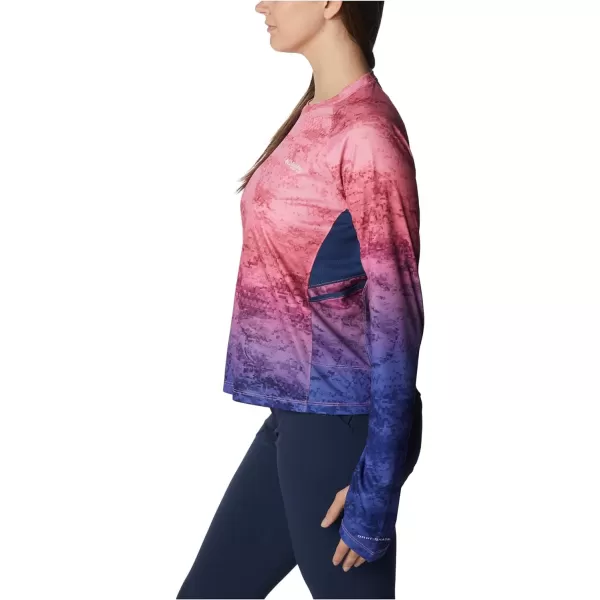 imageColumbia Womens Super Tidal Tee Vent Long SleevePink Pop Camo Gradient