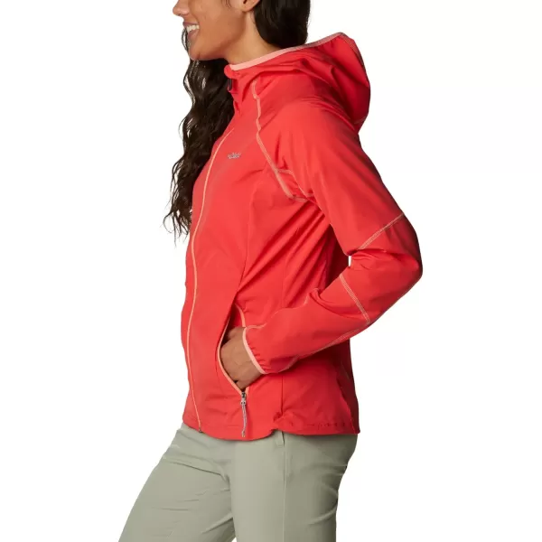 imageColumbia Womens Sweet As Softshell HoodieRed Hibiscus