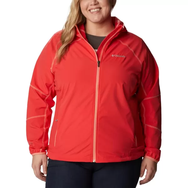 imageColumbia Womens Sweet As Softshell HoodieRed Hibiscus