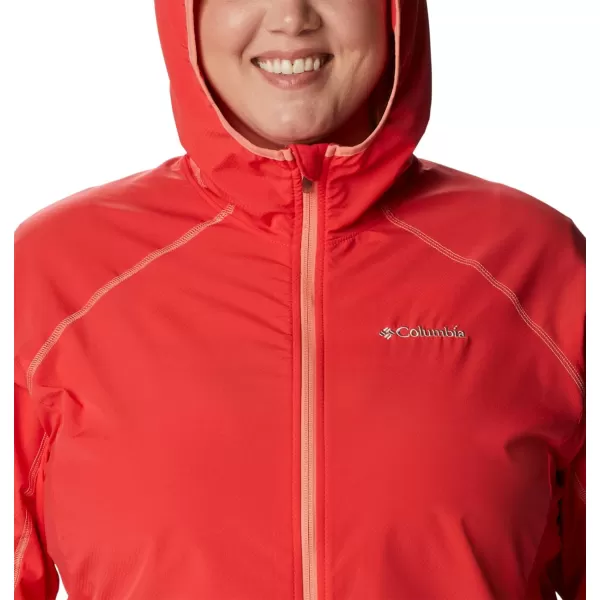 imageColumbia Womens Sweet As Softshell HoodieRed Hibiscus