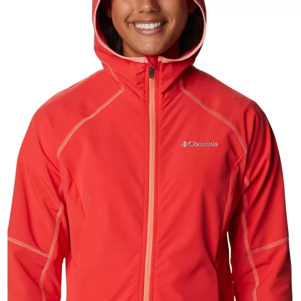 imageColumbia Womens Sweet As Softshell HoodieRed Hibiscus