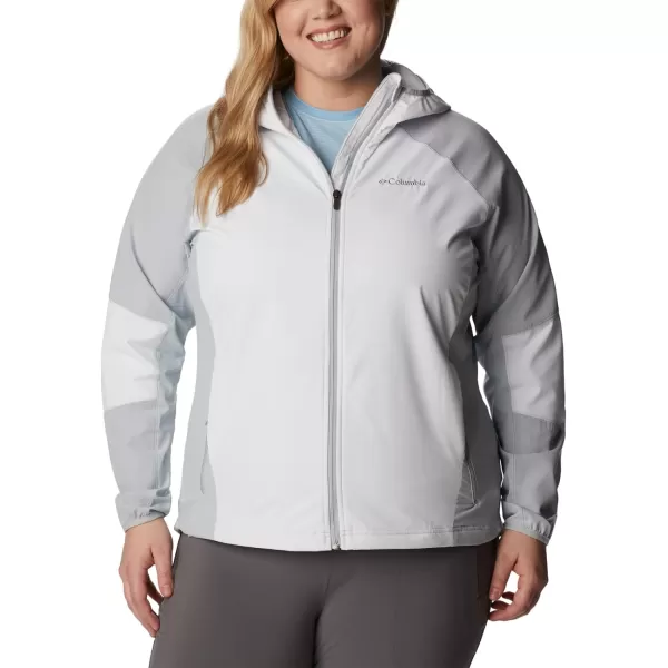imageColumbia Womens Sweet As Softshell HoodieWhiteCirrus Grey