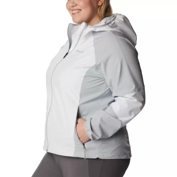 imageColumbia Womens Sweet As Softshell HoodieWhiteCirrus Grey