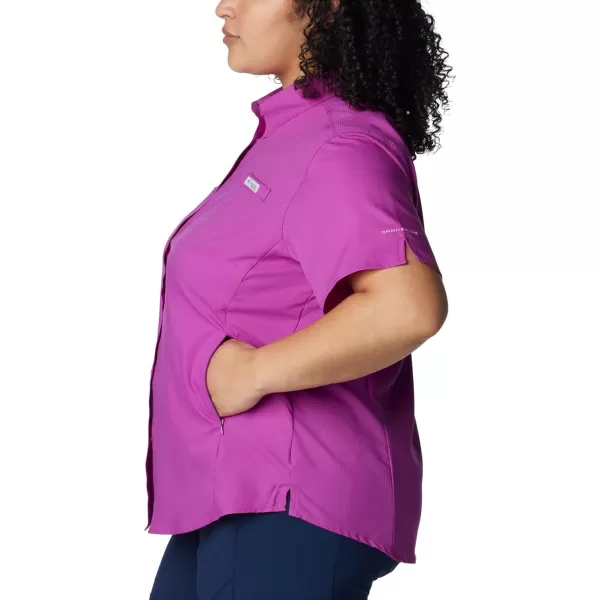 imageColumbia Womens Tamiami II Plus Size Short Sleeve ShirtBerry Jam