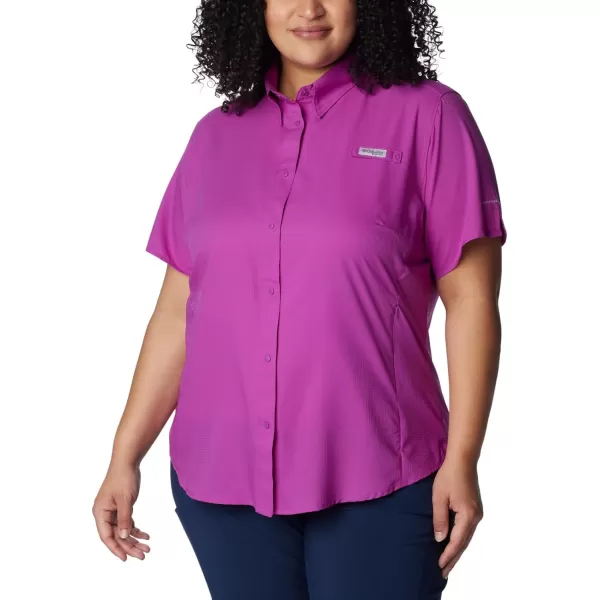 imageColumbia Womens Tamiami II Plus Size Short Sleeve ShirtBerry Jam