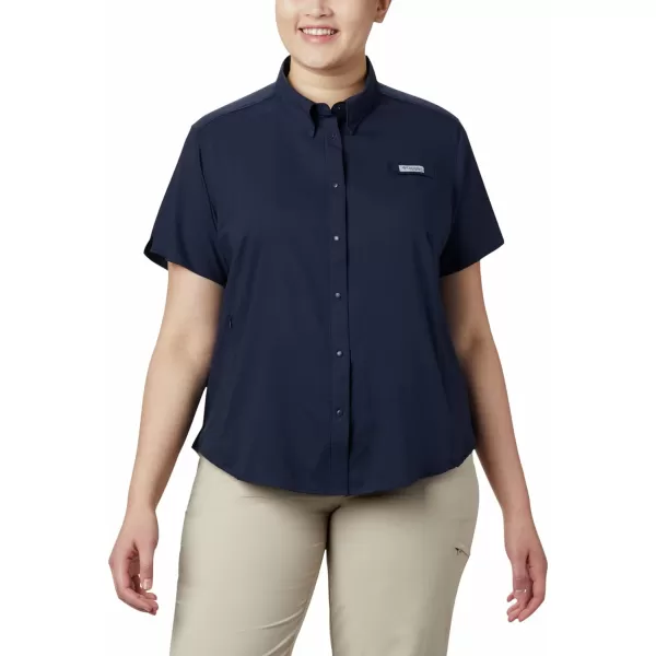 imageColumbia Womens Tamiami II Plus Size Short Sleeve ShirtCollegiate Navy