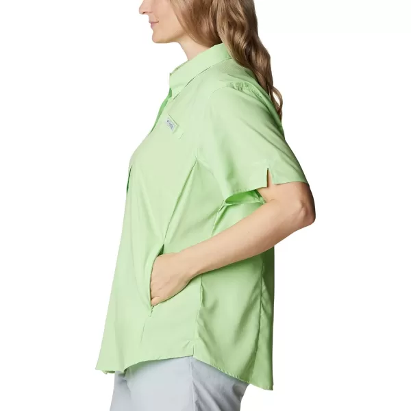 imageColumbia Womens Tamiami II Plus Size Short Sleeve ShirtLime Glow